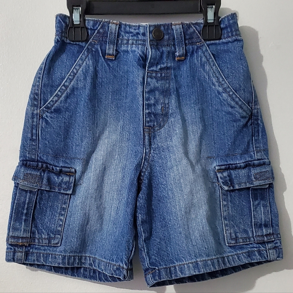 TKS, Boys denim cargo shorts in very good used condition